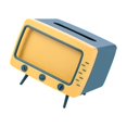 thumbnail image 1 of Boîte à Mouchoirs TV + Distributeur de Téléphone Support de Rangement pour Bureau Porte-Serviettes Bleu, 1 of 8