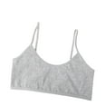 thumbnail image 2 of Bnwani Sports Bras Girls Comfortable Breathable Thin Puberty Camisole Solid Bra Gray Size L, 2 of 7