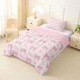 thumbnail image 2 of Erosebridal Princess Bowknot Twin Comforter Sets 3-Piece for Kids Girls,Polka Dots Love Heart Bedding Set for Teens,Pink Reversible,Microfiber Bedroom Decor, 2 of 6
