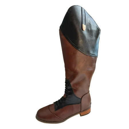 

KBKYBUYZ Women s Knee High Boots Solid Color Stylish Shoes Colored Zipper Low Heel Cowboy Knight Riding Boots