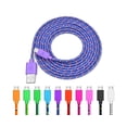 thumbnail image 2 of OLAF Universal 1M Nylon Woven Wire Micro USB Phone Charger Sync Data Cable Cord-Black, 2 of 5
