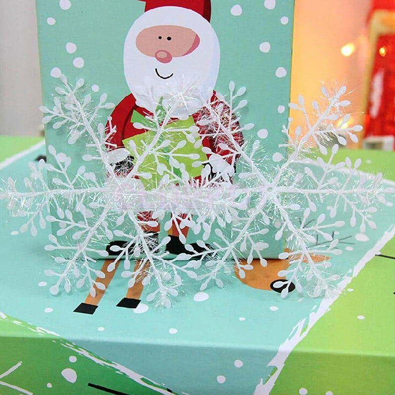 12/30/ 60pcs Classic White Snowflake Ornaments Christmas Tree Party Home Decor F 