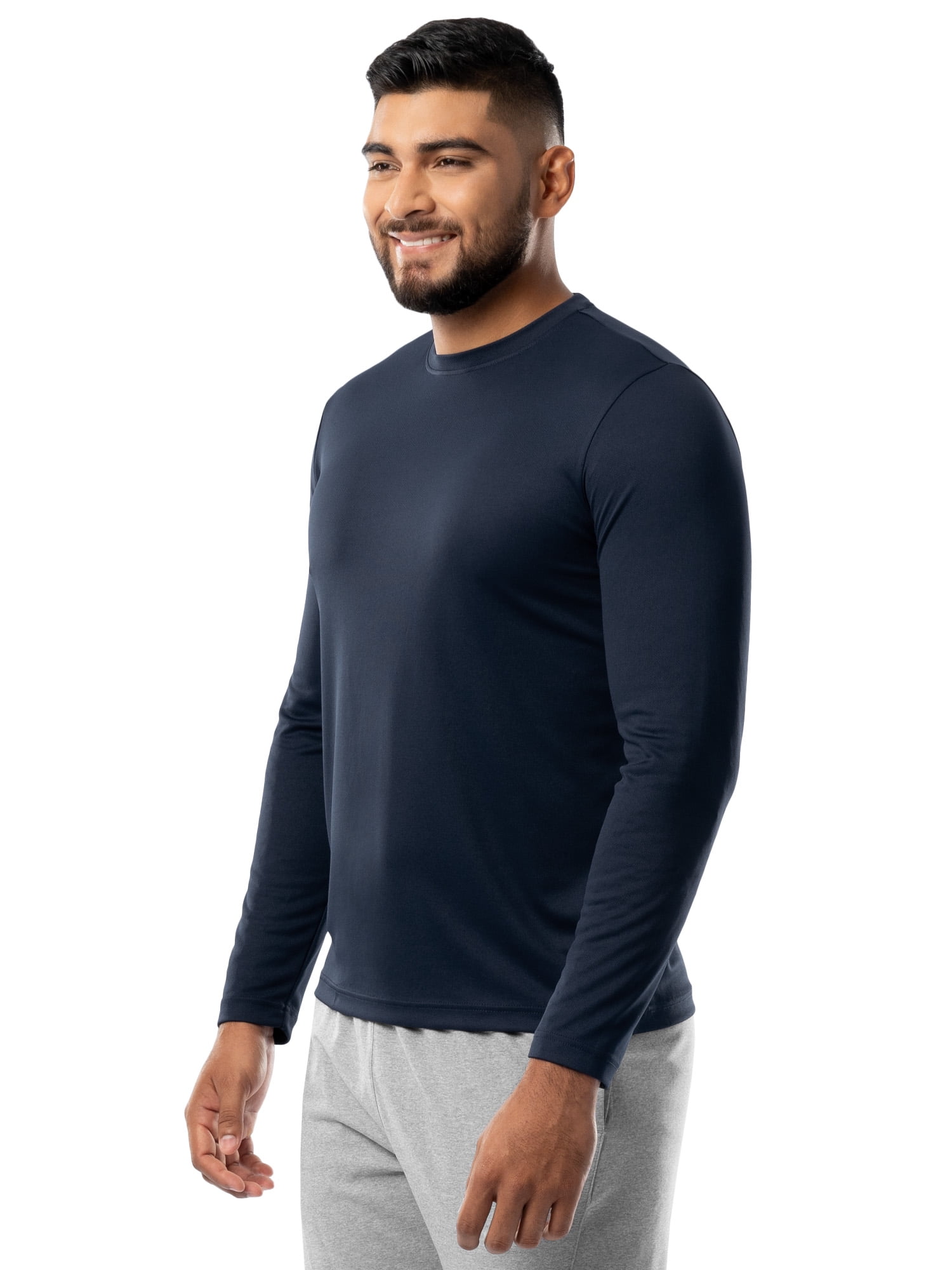 Athletic Works Men's Core Active Long Sleeve T-Shirt, Sizes S-5XL