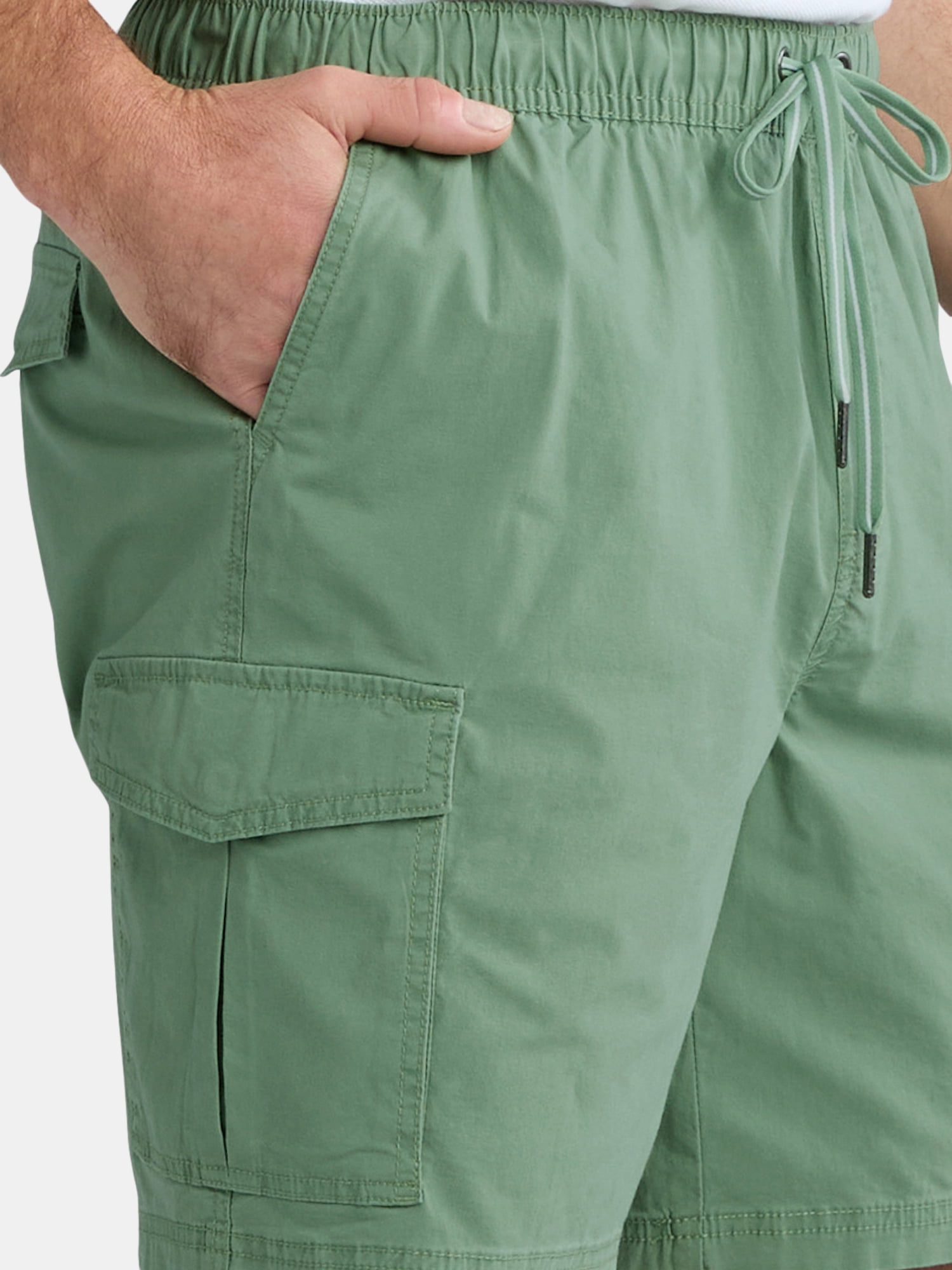 George Men's & Big Men's Pull-On Cargo Shorts, 8" Inseam, Sizes S-2XL