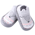 thumbnail image 1 of Calcetines Antideslizantes De Algodón Suave Para Recién Nacidos, Calcetines Tobilleros Bonitos Para Caminar En El Suelo Del Bebé, 11cm, Color Gris, 1 of 7