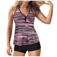 thumbnail image 2 of Bowake Women Tankini Swimsuit Tummy Control Top with Shorts Two Piece Bathing Suit,Size is small, please buy one or two sizes larger, 2 of 2