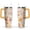 Orange, variant on 40oz Colorful Botanical Mushroom Stainless Steel Flip Straw Tumbler Spill Proof Travel Cup Double Wall Vacuum Insulated Coffee Mug with Top Handle