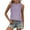 Purple, variant on Basic Cute Women Tank Top Sleeveless Eyelet Shirts Crew Neck Summer Loose Fit Workout Layering Green XXL