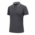 thumbnail image 6 of Golf Shirts for Women Dressy Short Sleeve Button Lapel Moisture Wicking Business T-Shirts Casual Loose Color Block Collared Basic Workout Tops, 6 of 6
