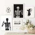 thumbnail image 5 of Nordic Halloween Skeleton Witchy Gothic Ghost Canvas Painting Pumpkin Bats Cat Poster Prints Wall Art for Living Room Decoration, 5 of 5