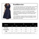 thumbnail image 5 of Vestido de verano para mujer, vestido elegante de manga corta hasta la rodilla con escote en V, vestido midi informal cruzado, vestido de playa con bolsillos, 5 of 5