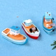 thumbnail image 3 of KAKOWELY 8pcs Resin Mini Boat Models Miniature Mediterranean Style Fish Boats Crafts,2.09"X0.91"X0.79", 3 of 5