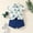 Blue, variant on Toddler Boys Gentleman Outfit Cartoon Pineapple Print Lapel Button Down Shirt and Shorts 2-Piece Dress Suit Kids Summer Party Casual Clothing Set
