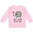 thumbnail image 2 of Inktastic My Gigi Loves Me Grandchild Toddler Sweatshirt, 2 of 4