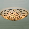 thumbnail image 3 of AFANQI 19.7" Ceiling Lamp 4 Lights Vintage Flush Mount Ceiling Light with Stained Glass Shade, 3 of 12