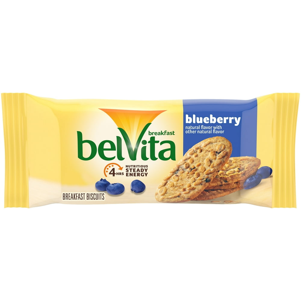 belVita Blueberry Breakfast Biscuits, 8 Packs (4 Biscuits Per Pack