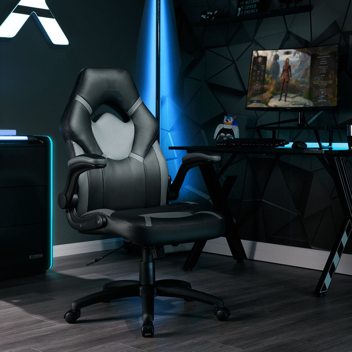 X Rocker Nemesis RGB Bluetooth Audio Gaming Chair with Video
