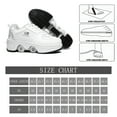 thumbnail image 3 of Pairobin Patins à Roulettes 2-en-1 avec 4 Roues Rétractables et Espadrilles à Déformation Escamotables, Chaussures de Sport de Plein Air pour Filles et Garçons, Blanc, 2.5, 3 of 6