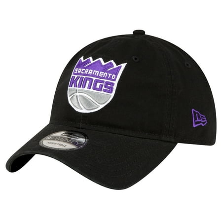 Men s New Era Black Sacramento Kings Team 2.0 9TWENTY Adjustable Hat