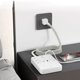 thumbnail image 1 of Enchufe múltiple con 6 tomas de corriente alterna, 2 puertos USB y 1 puerto USB-C: estación de carga inalámbrica para el hogar, la oficina y los viajes., 1 of 6