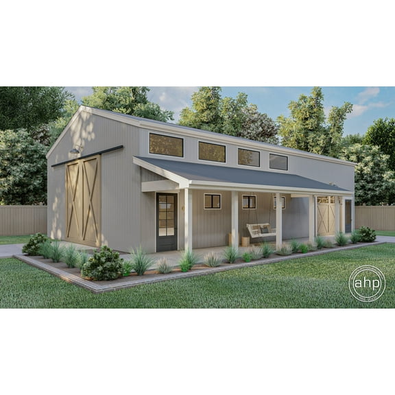 Advanced House Plans: Builder Ready Blueprints | Nixon 29460 | Pole Barn/Post Frame Plan