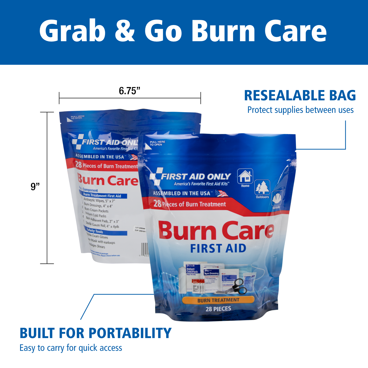 First Aid Only 28-Piece Burn Care First Aid Kit photo 6