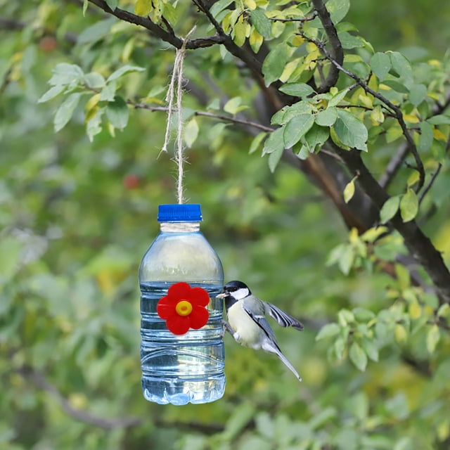 Hummingbird Feeders for Outdoors, Hummingbird Feeders for Outdoors Hanging, Hummingbird Feeder, Hummingbird Feeder 2023 Diy Outdoor Feeder Diy Hanging Mini Hummingbird Feeder Port (5Pcs)