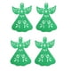 thumbnail image 1 of Injueey Posavasos de Navidad de tela de 4 piezas, portátil, reutilizable, lavable, reemplazo, decoración para el hogar, portavasos Kits de decoración para fiestas Verde Injueey HA068914-02, 1 of 6