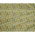 thumbnail image 5 of oneOone Polyester Lycra Dark Mustard Fabric Floral Craft Projects Decor Fabric Printed By The Yard 56 Inch Wide, 5 of 5
