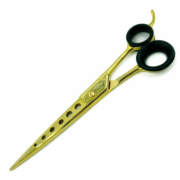 STAINLESS STEEL GOLD 8" BARBER SALON HAIR STYLIST HAIR DRESSER SCISSOR SHEAR