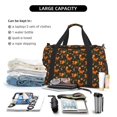 thumbnail image 5 of Rateoe Festive Squirrels Dark Forest Pattern Gym Bag for Women, Duffle Bag for Travel with Wet Pocket, Carry on Weekender Bags for Women, Water Resistant Travel Bag Duffel Bag, 5 of 7