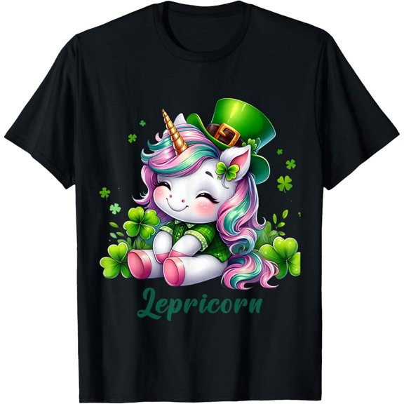 St Patricks Day Unicorn Cute Saint Pattys Lepricorn T-Shirt