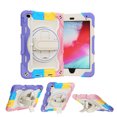 thumbnail image 4 of XYX 3in1 Rotating Stand Case for iPad Mini 5th/4th Generation 7.9 inch with Hand/Shoulder Strap, Shockproof Rugged, Colorful Pink, 4 of 7