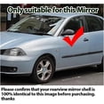thumbnail image 3 of Compatible For Seat . MK3 6L 2002-2008 Carbon Fiber Car Rear View Door Wing Side Mirror Cover Caps Shell Case With Tool(Carbon Fiber Look), 3 of 7