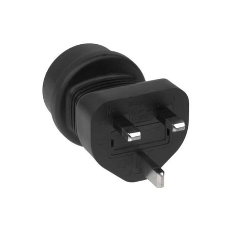 UK fused 3 prong plug to Europe 3 prong receptacle Power Plug Adapter ...