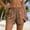 *Khaki, variant on ClodeEU Women's Cotton Linen Elastic Waist Shorts, Casual Loose High Waist Summer Shorts with Pockets, Breathable Solid Color Beach Pants Beige,Women's Plus L