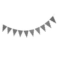 thumbnail image 1 of estriado Banderas triangures Sustros para fiestas de boda elegante Zulema Banderas de papel de la fiesta de cumpleaños, 1 of 8