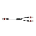 thumbnail image 3 of 1.5ft/0.5m Xlr A Dual Femenino Y Divisor Cable Micrófono () Rojo, 3 of 7