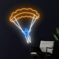 thumbnail image 3 of Handmadetneonsign Parachute Skydiving Neon Sign, Parachute Skydiving Led Sign, Skydiving Man Sign, 3 of 5