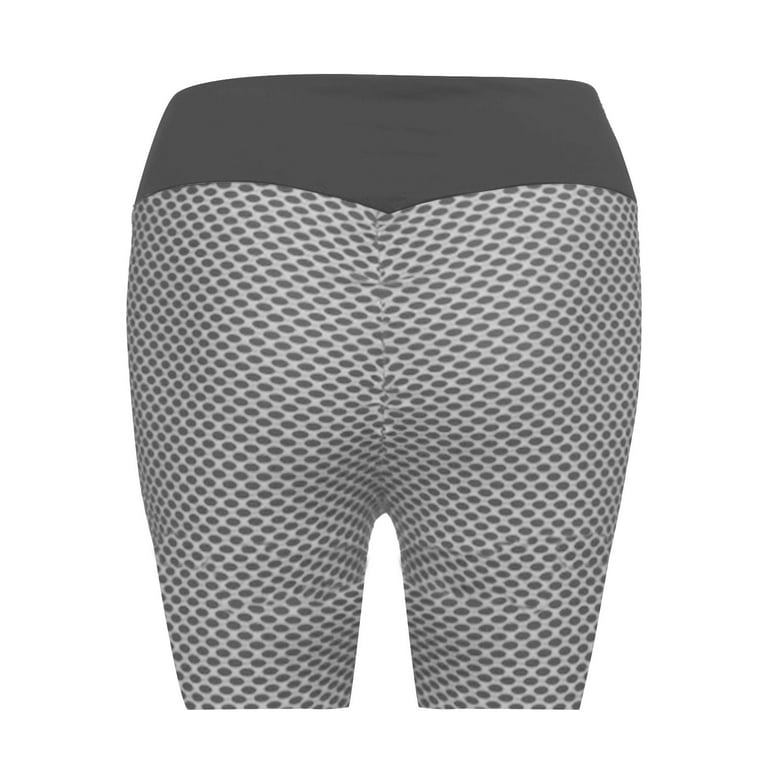 adviicd Short Pants For Girls Yoga Dress Pants For Women Spandex Yoga Shorts  for Women, High Waisted Workout Booty Shorts Grey XL 