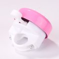 thumbnail image 4 of Timbre de bicicleta para niños, manillar de bicicleta de carretera MTB, alarma de anillo (rosa + blanco), 4 of 9