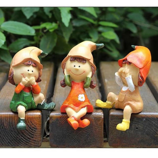 Figuras de resina para decoración del hogar,no digas,no escuches,no mires,muñeca,3 uds.