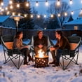 thumbnail image 4 of DKMOCO Oversized Folding Heated Camping Chair 3 Heat Levels 2 Heating Zones for Outdoor Sports Camping Lawn Black No Battery, 4 of 9