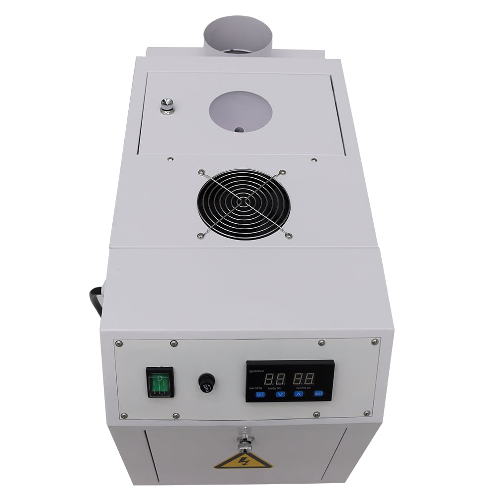 Commercial Ultrasonic Humidifier Industrial Mist Maker Cooler Sprayer Portable Fog Maker 6KG/H Greenhouse Facility with Water Barrel Hole