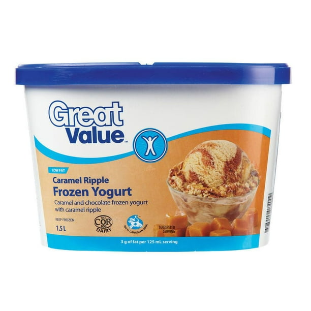 Yogourt glacé Great Value - panaché au caramel