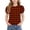 A145 Orange, variant on Kids Girls Pullover Puff Short Sleeve Buffalo Plaid Checkered Pattern Summer Tops Crewneck Comfortable Active Wear Everyday Casual Gathering Basic Shirts Clothes