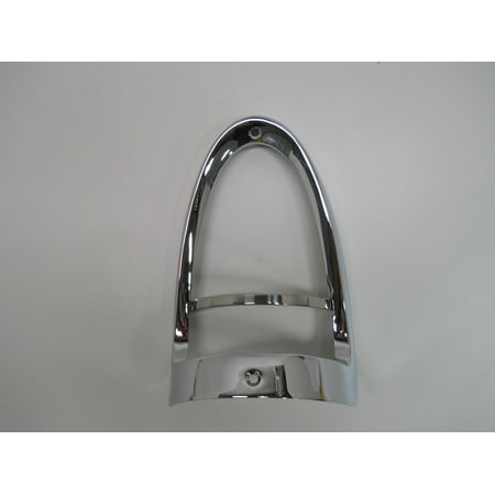 Chrome Tail Light Trim - (2) 1955 Chevy Chevrolet Reverse Brake Stop Turn Tail Light Chrome Trim Bezels