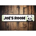 thumbnail image 1 of Panda Novelty Sign, Metal Wall Decor - 4x18 inches, 1 of 4