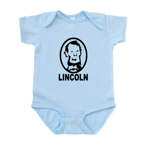 CafePress - Abraham Lincoln Portrait Body Suit - Baby Light Bodysuit, Size Newborn - 24 Months
