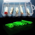 thumbnail image 2 of Pesca Kit de cebo de pesca nocturna Luminous VIB Popper Crank Minnow Pencil Glow Lure, 2 of 3